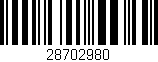 Código de barras (EAN, GTIN, SKU, ISBN): '28702980'