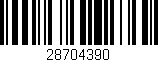 Código de barras (EAN, GTIN, SKU, ISBN): '28704390'