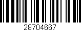Código de barras (EAN, GTIN, SKU, ISBN): '28704667'