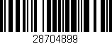 Código de barras (EAN, GTIN, SKU, ISBN): '28704899'
