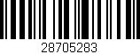Código de barras (EAN, GTIN, SKU, ISBN): '28705283'