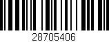 Código de barras (EAN, GTIN, SKU, ISBN): '28705406'