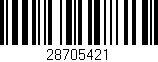Código de barras (EAN, GTIN, SKU, ISBN): '28705421'