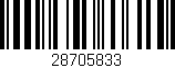 Código de barras (EAN, GTIN, SKU, ISBN): '28705833'