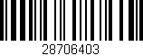 Código de barras (EAN, GTIN, SKU, ISBN): '28706403'