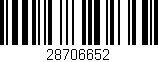 Código de barras (EAN, GTIN, SKU, ISBN): '28706652'