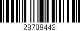 Código de barras (EAN, GTIN, SKU, ISBN): '28709443'