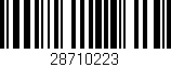 Código de barras (EAN, GTIN, SKU, ISBN): '28710223'