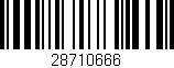 Código de barras (EAN, GTIN, SKU, ISBN): '28710666'