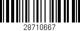 Código de barras (EAN, GTIN, SKU, ISBN): '28710667'