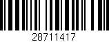 Código de barras (EAN, GTIN, SKU, ISBN): '28711417'