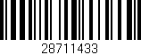 Código de barras (EAN, GTIN, SKU, ISBN): '28711433'
