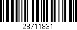Código de barras (EAN, GTIN, SKU, ISBN): '28711831'