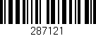 Código de barras (EAN, GTIN, SKU, ISBN): '287121'