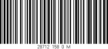 Código de barras (EAN, GTIN, SKU, ISBN): '28712_158_0_M'