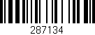Código de barras (EAN, GTIN, SKU, ISBN): '287134'