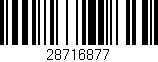 Código de barras (EAN, GTIN, SKU, ISBN): '28716877'