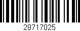Código de barras (EAN, GTIN, SKU, ISBN): '28717025'