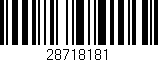 Código de barras (EAN, GTIN, SKU, ISBN): '28718181'
