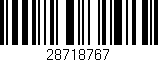 Código de barras (EAN, GTIN, SKU, ISBN): '28718767'