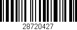 Código de barras (EAN, GTIN, SKU, ISBN): '28720427'