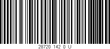Código de barras (EAN, GTIN, SKU, ISBN): '28720_142_0_U'