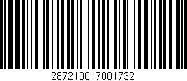 Código de barras (EAN, GTIN, SKU, ISBN): '287210017001732'