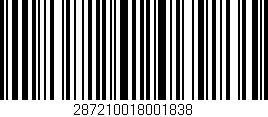 Código de barras (EAN, GTIN, SKU, ISBN): '287210018001838'
