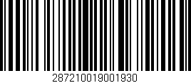 Código de barras (EAN, GTIN, SKU, ISBN): '287210019001930'