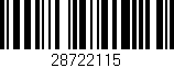 Código de barras (EAN, GTIN, SKU, ISBN): '28722115'