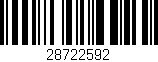 Código de barras (EAN, GTIN, SKU, ISBN): '28722592'