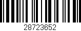 Código de barras (EAN, GTIN, SKU, ISBN): '28723652'