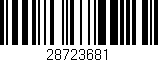Código de barras (EAN, GTIN, SKU, ISBN): '28723681'
