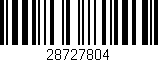 Código de barras (EAN, GTIN, SKU, ISBN): '28727804'
