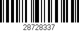 Código de barras (EAN, GTIN, SKU, ISBN): '28728337'