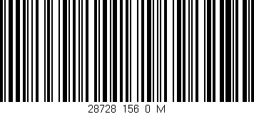 Código de barras (EAN, GTIN, SKU, ISBN): '28728_156_0_M'