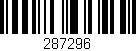 Código de barras (EAN, GTIN, SKU, ISBN): '287296'