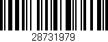 Código de barras (EAN, GTIN, SKU, ISBN): '28731979'
