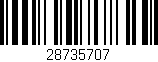 Código de barras (EAN, GTIN, SKU, ISBN): '28735707'