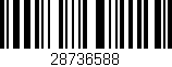 Código de barras (EAN, GTIN, SKU, ISBN): '28736588'