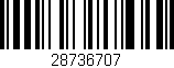 Código de barras (EAN, GTIN, SKU, ISBN): '28736707'