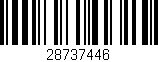 Código de barras (EAN, GTIN, SKU, ISBN): '28737446'