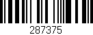 Código de barras (EAN, GTIN, SKU, ISBN): '287375'