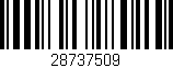 Código de barras (EAN, GTIN, SKU, ISBN): '28737509'
