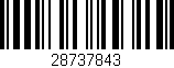 Código de barras (EAN, GTIN, SKU, ISBN): '28737843'