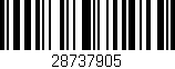 Código de barras (EAN, GTIN, SKU, ISBN): '28737905'