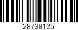 Código de barras (EAN, GTIN, SKU, ISBN): '28738125'