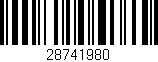 Código de barras (EAN, GTIN, SKU, ISBN): '28741980'