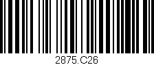 Código de barras (EAN, GTIN, SKU, ISBN): '2875.C26'