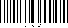 Código de barras (EAN, GTIN, SKU, ISBN): '2875.C71'